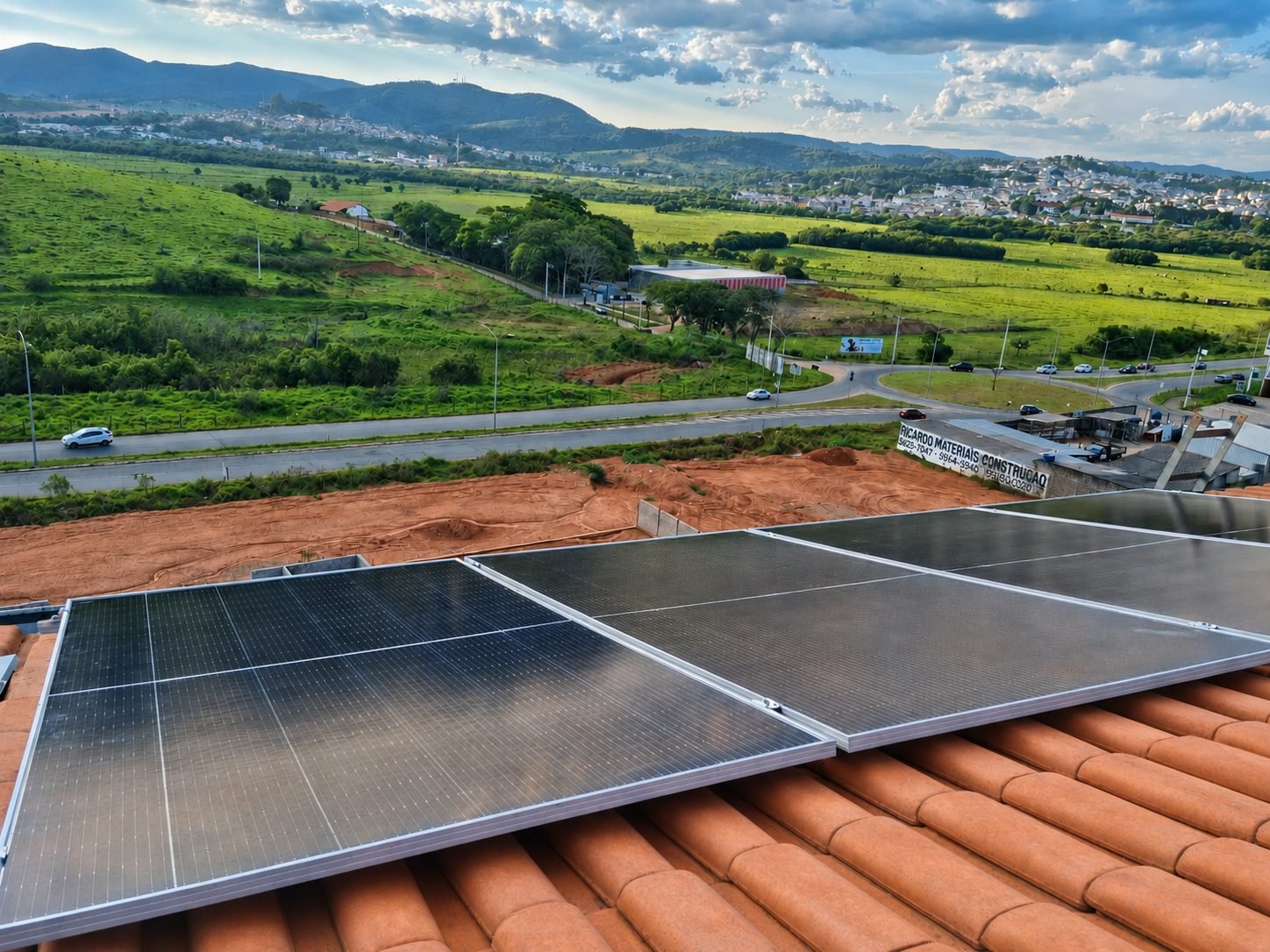 Sistema de energia solar em propriedade rural - avaliação de Rodrigo Gonçalves no Google